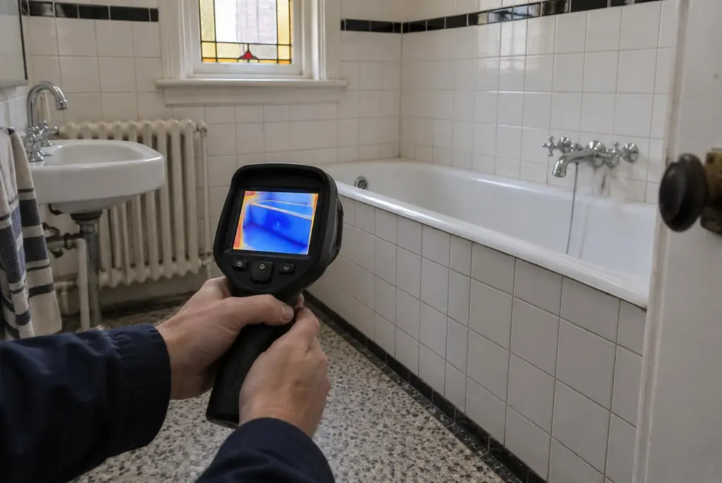 Lekdetectie Steenwijk – onderzoek in een badkamer van een oudere woning